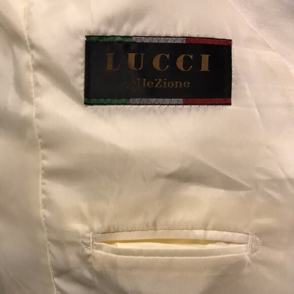 NWT. Designed In Italy Lucci Ivory Tuxedo. 42S - Picture 9 of 12